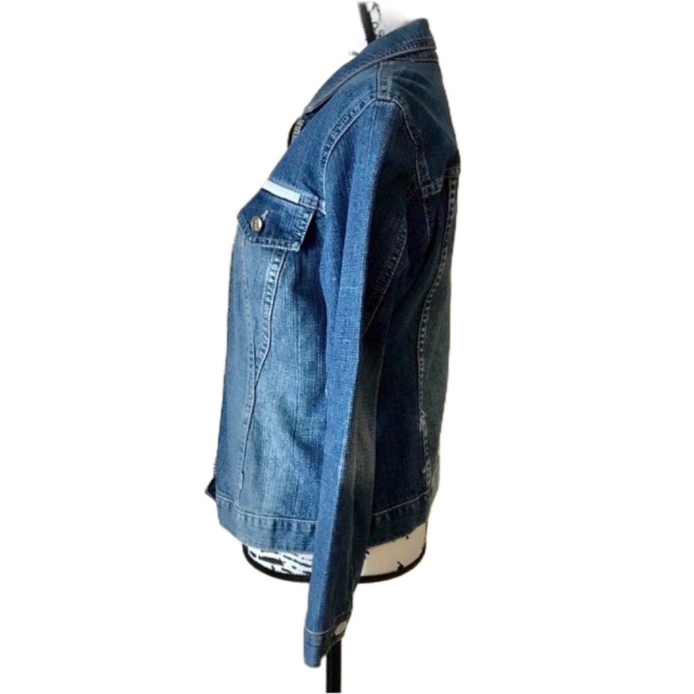 Jean Darrot Rhinestone Denim Jacket - Picture 3 of 8